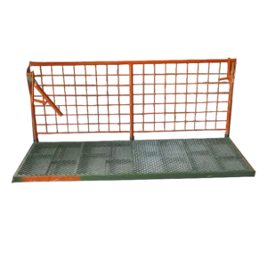 Plataforma colgante para trabajos seguros en altura, mantenimiento de fachadas y proyectos de construcción en edificaciones.